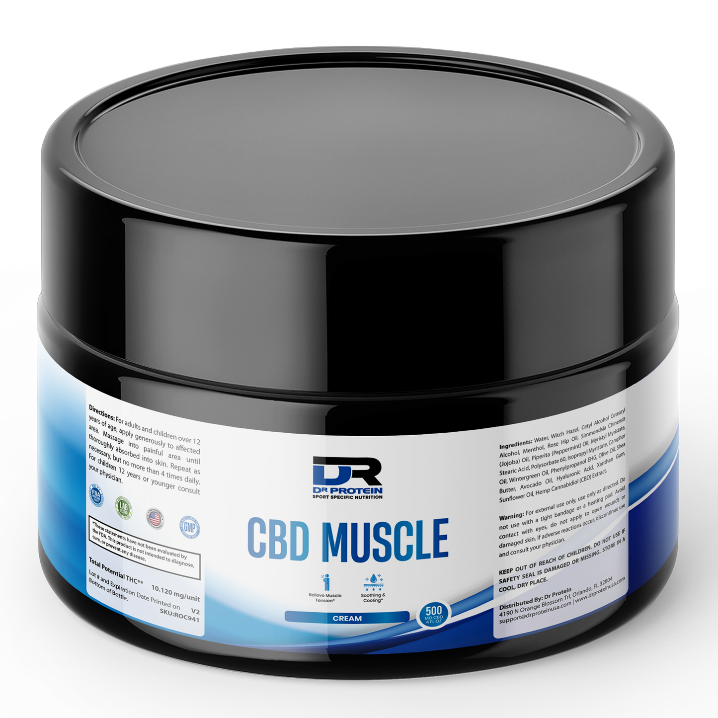 CBD Muscle Cream (4oz) 500mg